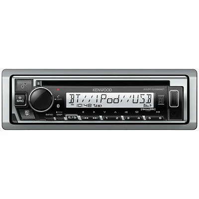 $179 • Buy Kenwood KMR-D382BT Marine Boat Stereo W Bluetooth USB AUX CD Player Receiver