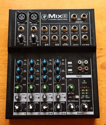 Mackie Mix8 8-Channel Compact Mixer • £95