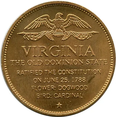 $6.99 • Buy 1788 Richmond, Virginia VA 10th State The Old Dominion State Shell Gas Token