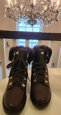 Ralph Lauren Brown Winter Boots With Faux Fur Lining In UK5 US 7.5B RRP £189 • £82