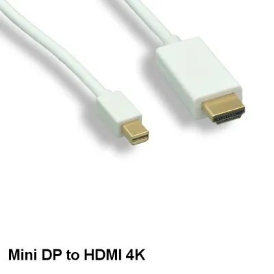 3' Mini DisplayPort 1.2 To HDMI 1.4 Cable Male/Male 32AWG Gold-Plated Connector • $14.59