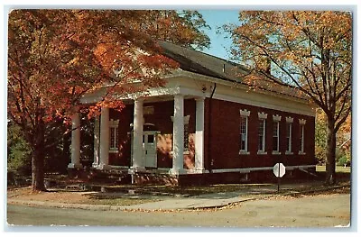 1957 Hayes Memorial Library Exterior Millbrook New York Vintage Antique Postcard • $14.98