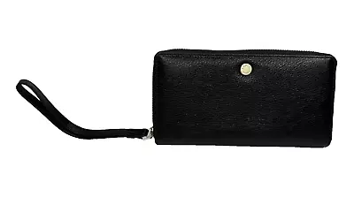 Radley London Clifton Wristlet Black Leather Wallet Phone Case Zip-Around NWT • £48.25