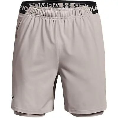 Under Armour Mens Vnsh Wn 2in1 St Sports Training Fitness Gym Performance Shorts • £32