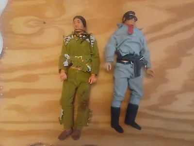 Vintage Marx Gabriel 1970s Lone Ranger Action Figure Lot Damaged With Clothes  • $39.99