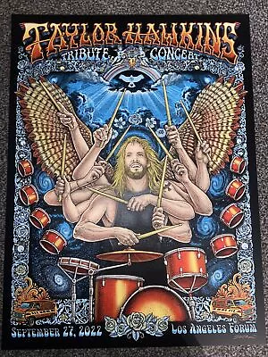 $249.99 • Buy TAYLOR HAWKINS EMEK Tribute Concert Poster 9/27 LA Forum Foo Fighters SE