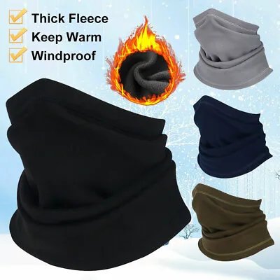 Military Polar Fleece Neck Warmer Gaiter Face Mask Cover Scarf For Cold Weather • $7.99