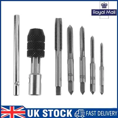 6pcs T-type Machine Screw Thread Tap Wrench M3/M4/M5/M6/M8 Tap Set DIY Tool • £6.70