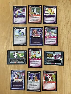 My Little Pony Cards  FREE SHIPPING CCG 2014 Hasbro 12 X Different Card Lot Rare • $6.17