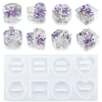 £6.26 • Buy  8 In 1 Ring's Holder Silicone Mold DIY Resin Craft Mould Casting Epoxy Ornament