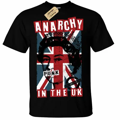 £10.95 • Buy Anarchy In The UK Punk Rock T-Shirt Rotten Mens Union Jack Uk