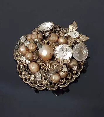 Vintage Unsigned Miriam Haskell Brooch • $135805