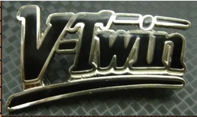 $5.29 • Buy Brand New Metal Hat/Lapel Badge - V-Twin - Black