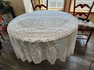 Tablecloth Lace Banquet Style Romantic French Country 62x90 Oblong  Oval • $20