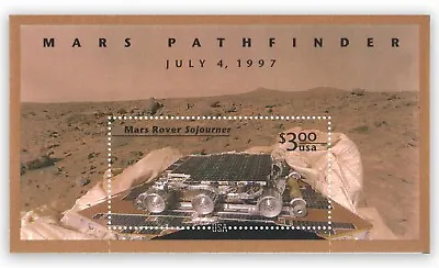 USA 1997 Mars Pathfinder's Land Rover Sojourner Stamp Miniature Sheet Mint MUH • $6