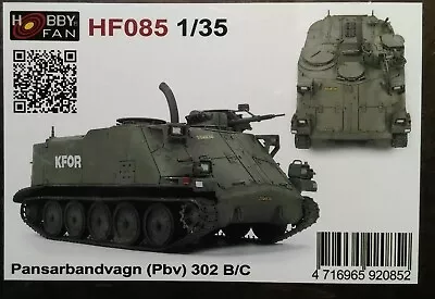 Hobby Fan 135 Swedish Army Pansarbandvage (Pbv) 302 B APC Vehicle Full Resin • $307.65