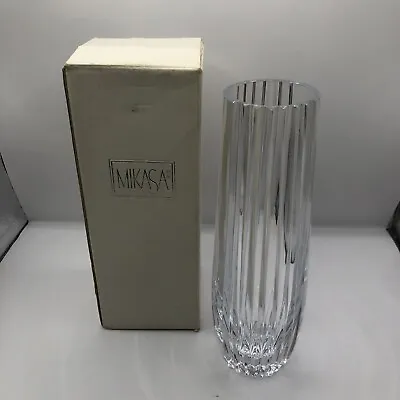 Mikasa Slovenia Tp. RARE Bud Vase 20 Cm XY 693/620 IVSA327 ~VG Unique Glass +Box • $43.19