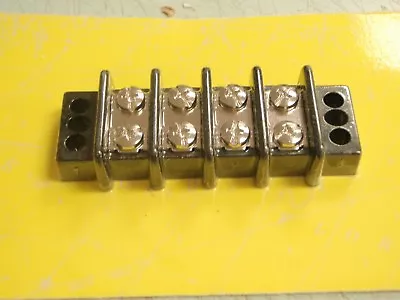 Terminal Block 4 Gang 13561 Electrical Marine Boat Parts #8 Brass Terminals • $13.15