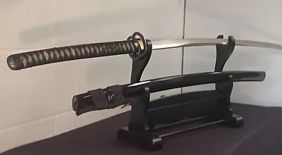 T10 Steel Clay Tempered Hamon Katana Japanese Samurai Sword Full Tang Sharp • $400