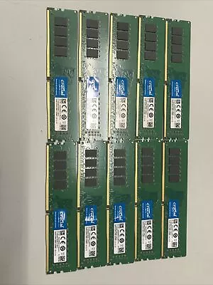 Crucial 16GB PC4-2666 Desktop 2400Mhz 288pin UDIMM DDR4 DDR 4 RAM • $50