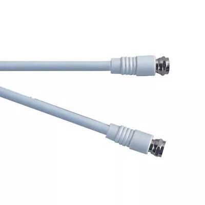 £3.99 • Buy 2 Metre Satellite Coax Cable/F Type - F Type Plug/Freesat/Sky/White