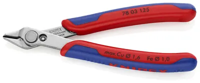 £19.25 • Buy Knipex 78 03 125 Super Knips Electronic Side Wire Cutter Bevel Precision 125mm