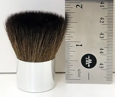 Christian Dior Mini Kabuki Brush Flat Top - Silver • $12.74