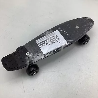 Penny Board Style 17” Mini Cruiser Black Board & Wheels Skateboard 110lbs • $29.86