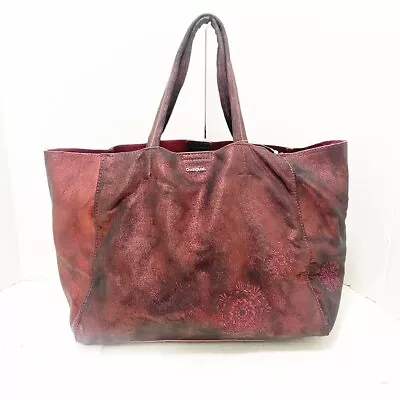 Auth Desigual - Bordeaux Polyester Tote Bag • $87