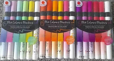 3 X DecoTime Mix Colours Markers Pen For Magical Gradient Effect  • £4