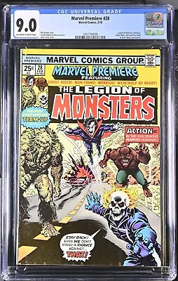 Marvel Premiere 28 CGC 9.0 1976 1st Legion Of Monsters • $350.99