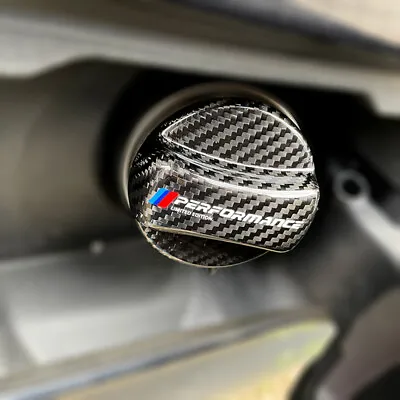 Carbon Fiber Gas Fuel Cap Cover Fits BMW 3 Series F30 E36 E46 E39 E90 E92 E93 M3 • $25.12