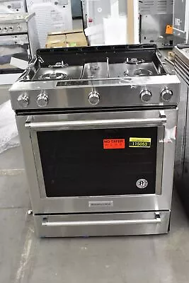 KitchenAid KSGG700ESS 30  Stainless Slide In 5 Burner Gas Range NOB #115053 • $1599