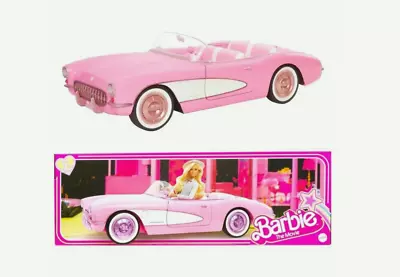 Barbie The Movie Pink Corvette Collector Doll Car 2023 Mattel HPK02 PON BOX • $171.27