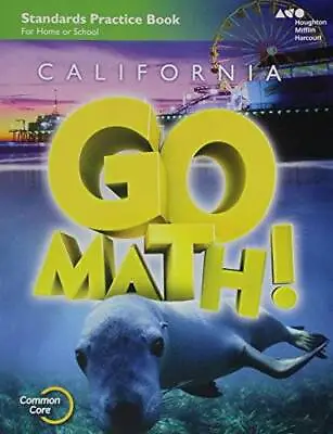 $4.48 • Buy Houghton Mifflin Harcourt Go Math! California: Practice Workbook Grade 1 - GOOD