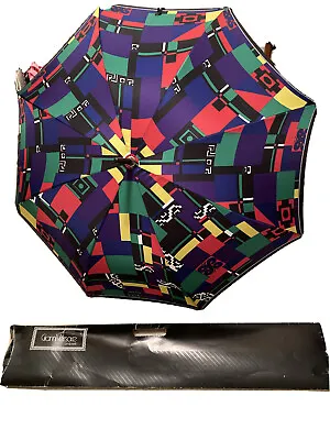 Gianni Versace RARE Vintage Multicolored Umbrella  With Original Box And Tags • $325.85