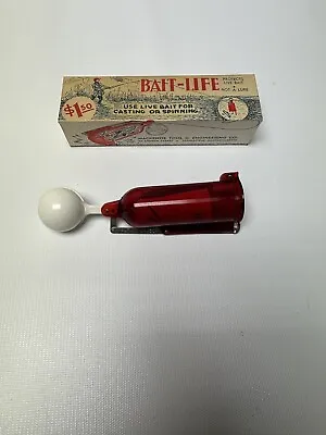 Vintage Mackenzie Bait Life Bait Keeper Lure / Bobber NOS In Box Red • $12
