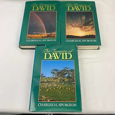 The Treasury Of David 3 Vol Set: Commentary On The Psalms By Charles H. Spurgeon • $26.99