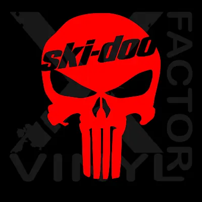 $6.95 • Buy Ski-Doo Punisher Skull Dicut Vinyl Decal Snowmobile Skandic MXZ 3SZ/14CLR Summit