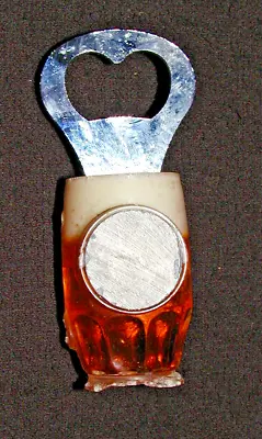 Vintage Cerveza Cusquena Magnetic Peruvian Beer Bottle Opener 3½ Inch • $14.90