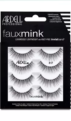 Ardell Faux Mink Luxuriously Lightweight With Knot-Free Invisiband Lashes 817 • $9.89