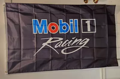 Mobil 1 Racing Oil Logo Flag Banner 3x5 Ft Mancave Garage Flag MX/SX • $13