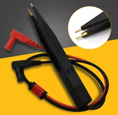 For Resistor Capacitor Multimeter SMD Inductor Test Meter Clip Probe Tweezers  • $6.08