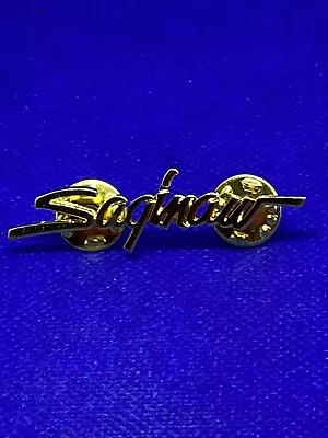 Saginaw Michigan Brooch Tac Lapel Pin Gold Tone • $3.59