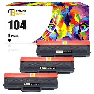 3 Black Toner Cartridge Fits For SANSUMG ML1660 1665 1661 1666 1865 W MLT-D1042S • £29.99