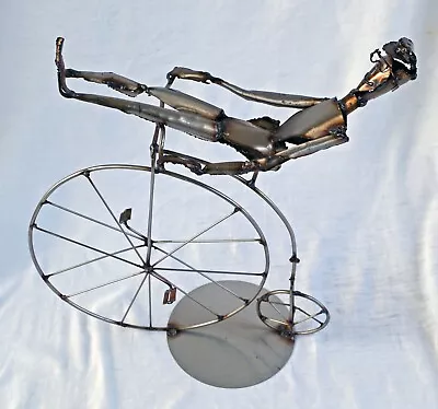 $40 • Buy Wheelmen Riding Penny Farthing Highwheel Bicycle Sculpture By Howard Tomashek