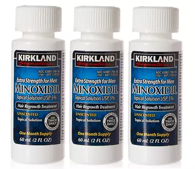 Kirkland Minoxidil 5% Extra Strength Men Hair Regrowth Solution 3 Months Supply • $20.65