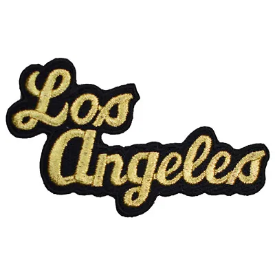 Los Angeles Patch - California Gold Black CA Badge 4  (Iron On) • $4.99