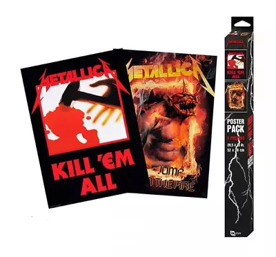 Metallica 2 Poster Pack Kill Em All/jump In The Fire New Unopened Rare Import • £5