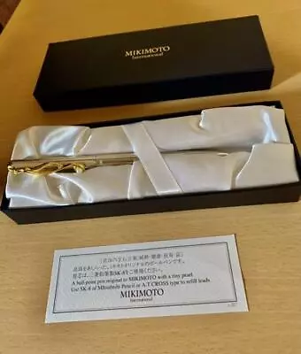 MIKIMOTO Ballpoint Pen With Pearl Note Motif In Box 13544 • $67